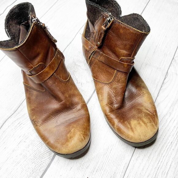 Teva De La Vina Low Brown Waterproof Leather Foxy Ankle Booties Size 9 - Picture 5 of 12